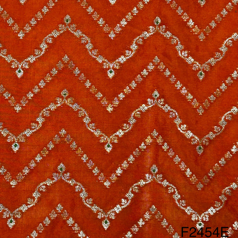 Silk Brocade Fabric-F2454